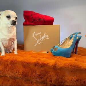 Rare Christian Louboutin Blue Alta Spritney